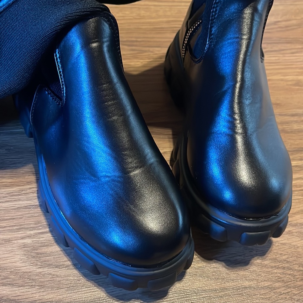 Men's Black Leather Boots